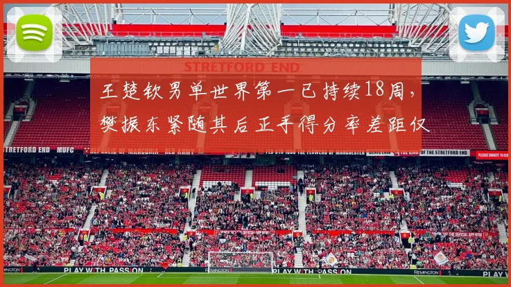 王楚钦男单世界第一已持续18周,樊振东紧随其后正手得分率差距仅2%